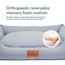 Baker & Bray Eco Luxe Orthopaedic Luxury Dog Bed - Navy Blue