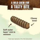 Adventuros Wild Chews Venison Medium Dog Treats 200g x 6 Packs |  Percys Pet Products