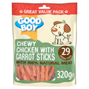 Good Boy Chicken & Carrot Sticks Dog Treats 320g x 3 Packs | Percys Pet Products