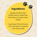 Good Boy Jumbo Chewy Chicken Twists Dog Treats 100g x 12 Packs | Percys Pet Products