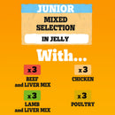Pedigree Puppy Mixed Selection Dog Food in Jelly 100g x 48 Pouches | Percys Pet Products