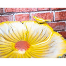 St Helens Metal Bird Bath / Feeder - Yellow Flower - Percys Pet Products